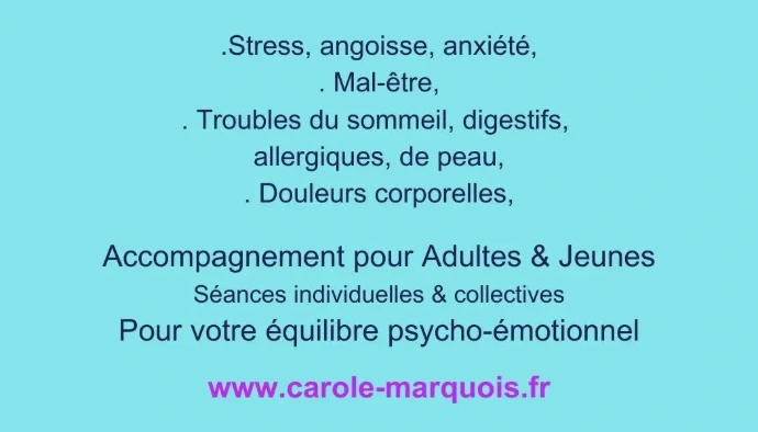 Carole Marquois, psychopraticienne à Bressuire.